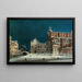 Nachtszene vom Campo dei Santi Giovanni e Paolo Venedig - Luigi Querena — gerahmtes Bild an der Wand