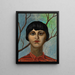 Portrait de Lina Zaquini - Luigi Russolo — gerahmtes Bild an der Wand