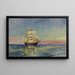 Schiff auf dem Meer - Luis Graner i Arrufí — gerahmtes Bild an der Wand