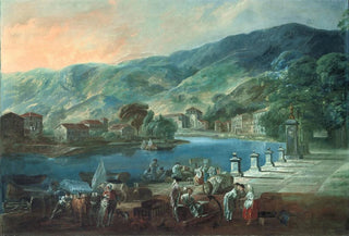 Luis Paret y Alczar - View of El Arenal in Bilbao.webp