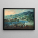 Ansicht von El Arenal in Bilbao - Luis Paret y Alcázar — gerahmtes Bild an der Wand