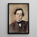 Portrait von Paul Lautaud 1872-1956 Schriftsteller und Chronist - M Th Catti — gerahmtes Bild an der Wand