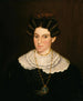 Frau in schwarzem Kleid - M. W. Hopkins — Ansicht des Kunstwerks