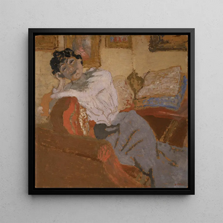 Madame Hessel auf dem Sofa - Édouard Vuillard