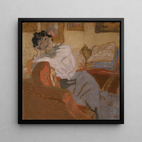 Gemälde Madame Hessel sur le canapé - Édouard Vuillard | Kunstdruck
