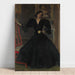 Reproduktion des Gemäldes Madame Sorolla (Clotilde García del Castillo, 1865-1929) in Schwarz - Joaquín Sorolla