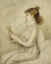 Portrait von Sarah Bernhardt 1844-1923 Schauspielkünstlerin - Madeleine Cartailhac — Ansicht des Kunstwerks