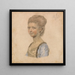 Mademoiselle Bennett - John Smart — gerahmtes Bild an der Wand