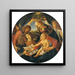 Madone des Magnificat - Nachfolger von Botticelli — gerahmtes Bild an der Wand