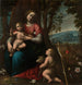 Madone und Kind mit dem heiligen Johannes dem Täufer als Kind - Orsola Maddalena Caccia — Ansicht des Kunstwerks