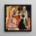 Madone und Kind mit dem Spender Pietro de Lardi präsentiert von Sankt Nikolaus - Meister GZ — gerahmtes Bild an der Wand