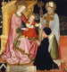 Madone und Kind mit dem Spender Pietro de Lardi präsentiert von Sankt Nikolaus - Meister GZ — Ansicht des Kunstwerks