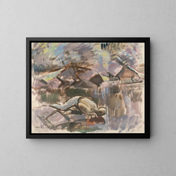 Au printemps - Magnus Enckell — gerahmtes Bild an der Wand