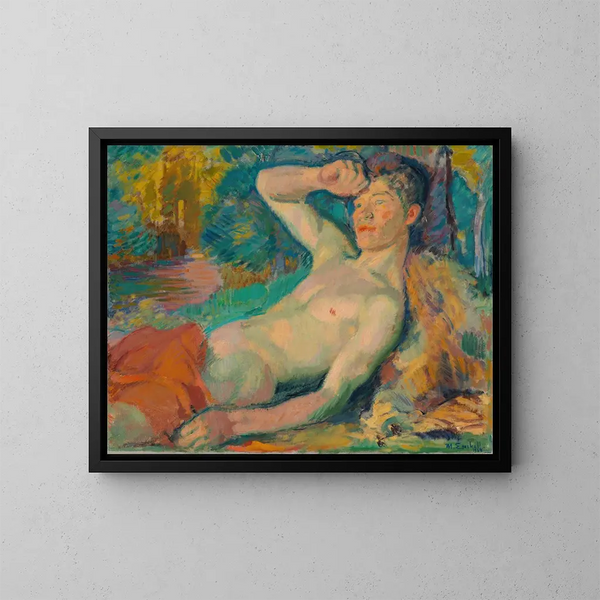 Faune s'éveillant - Magnus Enckell — gerahmtes Bild an der Wand