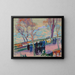 Ufer der Seine - Magnus Enckell — gerahmtes Bild an der Wand