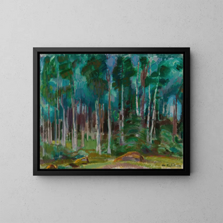 Bétulas à Vksy - Magnus Enckell — gerahmtes Bild an der Wand