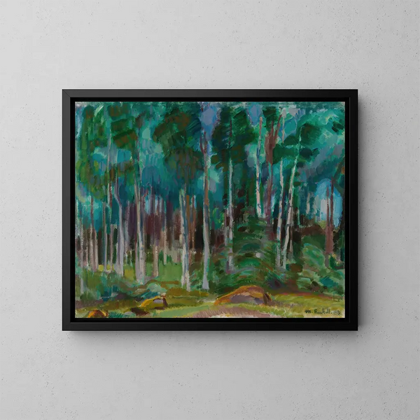 Bétulas à Vksy - Magnus Enckell — gerahmtes Bild an der Wand