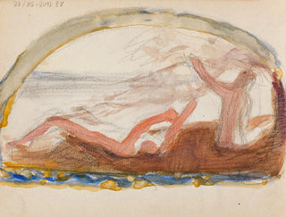 Skizze für das Werk Goldenes Zeitalter - Magnus Enckell — Ansicht des Kunstwerks