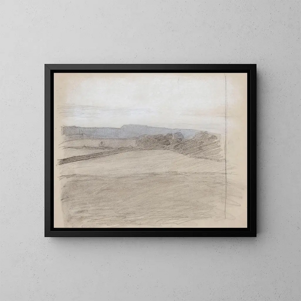 Skizze eines Hauses - Magnus Enckell — gerahmtes Bild an der Wand