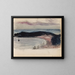 Meereslandschaft und Skizze der Bucht - Magnus Enckell — gerahmtes Bild an der Wand