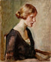 Portrait von Fräulein Barbara Lagerborg - Magnus Enckell — Ansicht des Kunstwerks