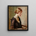 Portrait von Fräulein Barbara Lagerborg - Magnus Enckell — gerahmtes Bild an der Wand
