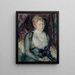 Portrait von Frau Agda Viln - Magnus Enckell — gerahmtes Bild an der Wand