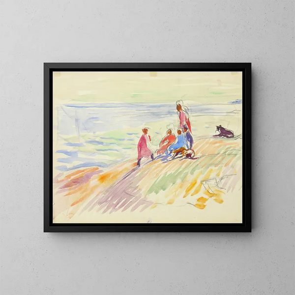 Küstenlandschaft - Magnus Enckell — gerahmtes Bild an der Wand
