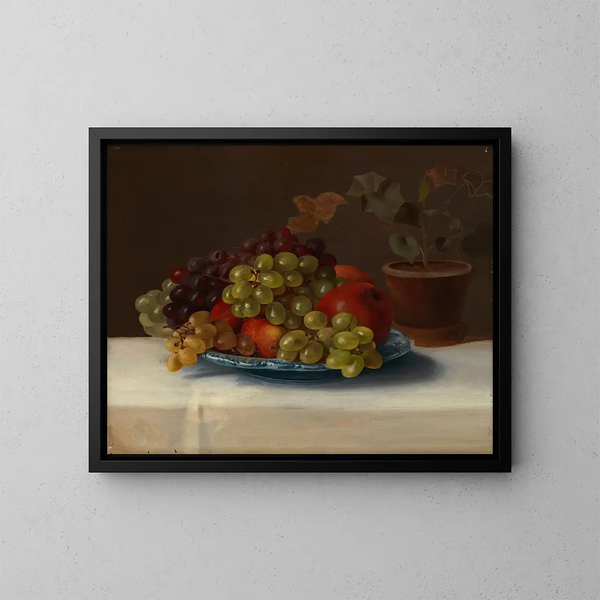 Trauben und Äpfel - Magnus von Wright — gerahmtes Bild an der Wand