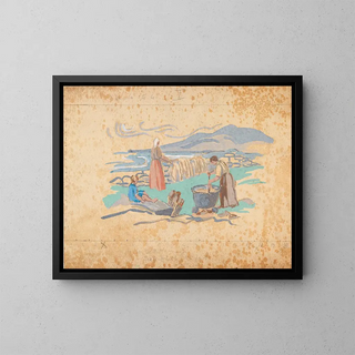 Laine blanchie - Mainie Jellett — gerahmtes Bild an der Wand