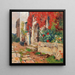 Haus mit wildem Weinstock - Franz GruberGleichenberg — gerahmtes Bild an der Wand