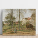 Reproduktion des Gemäldes Maisons à Bougival (Automne) - Camille Pissarro