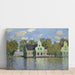 Reproduktion des Gemäldes Häuser am Flussufer der Zaan - Claude Monet