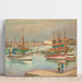 Reproduktion des Gemäldes Häuser am Hafen auf der Insel Yeu - Henri Lebasque