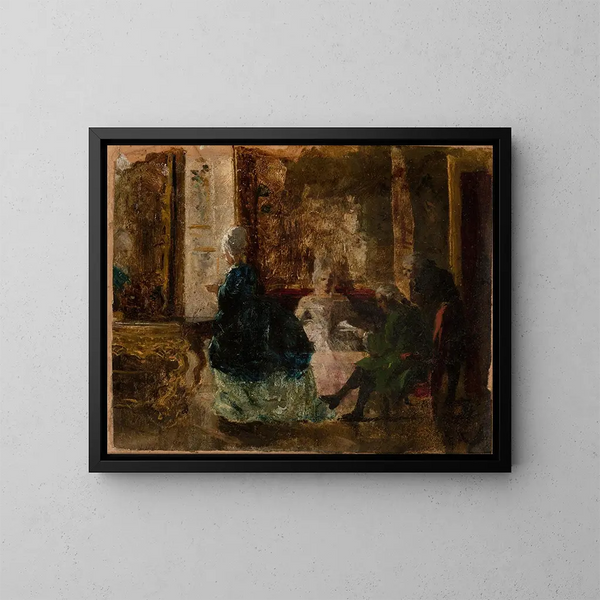 Szenen mit Kostüm - Maksymilian Gierymski — gerahmtes Bild an der Wand