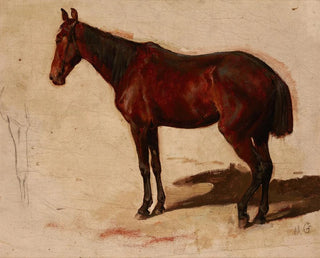 Studie eines Pferdes - Maksymilian Gierymski — Ansicht des Kunstwerks