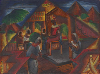 Pharaon schwarz - Malvin Gray Johnson — Ansicht des Kunstwerks