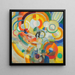 Mange de cochons - Robert Delaunay — gerahmtes Bild an der Wand