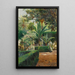 Ein Garten in Sevilla - Manuel García y Rodríguez — gerahmtes Bild an der Wand