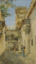 Eine sevillanische Gasse - Manuel García y Rodríguez — Ansicht des Kunstwerks