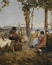 Ein Nachmittag der Unterhaltung in Sevilla - Manuel Ramírez Ibáñez — Ansicht des Kunstwerks