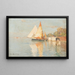 Bateaux de pêche près de Venise - Manuel Wielandt — gerahmtes Bild an der Wand
