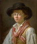 Portrait eines Mannes mit schwarzem Hut - Marc Antoine Bilcocq — Ansicht des Kunstwerks
