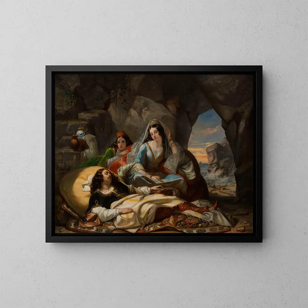 Don Juan und Hades - Marcel Saunier — gerahmtes Bild an der Wand