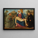 La Pietà mit den Heiligen Franziskus und Nikolaus von Tolentino - Marcello Fogolino — gerahmtes Bild an der Wand
