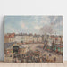 Reproduktion des Gemäldes Fischmarkt - Camille Pissarro