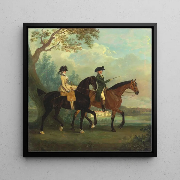 Marcia Pitt et son frère George Pitt, plus tard 2e Baron Rivers, se promenant dans le parc de Stratfield Saye - Thomas Gooch