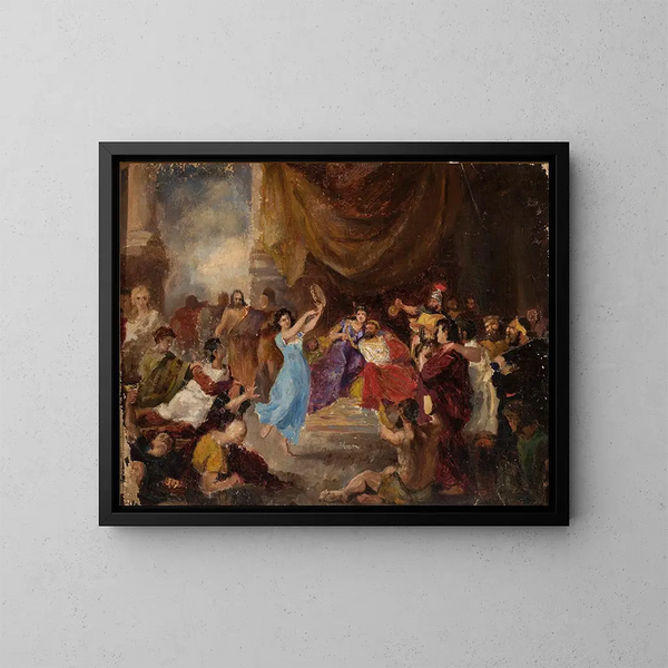 Danse de Salomé devant Hérode (skizze) - Marcin Gottlieb — gerahmtes Bild an der Wand
