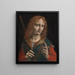 Portrait eines jungen Mannes als Heiliger Sebastian - Marco d'Oggiono — gerahmtes Bild an der Wand