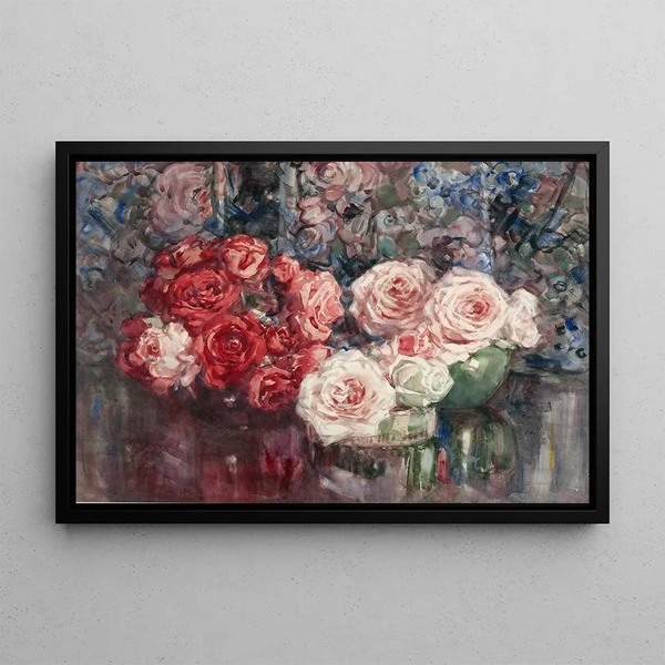 Rosen - Margaret Stoddart — gerahmtes Bild an der Wand